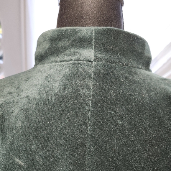 J. Crew Dark Green Velvet Blazer - Picture 4 of 6